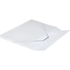 JAM Paper Plastic Portfolio Case with Elastic Closure, Clear (6102 001)