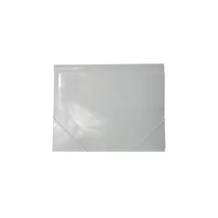 JAM Paper Plastic Portfolio Case with Elastic Closure, Clear (56202)
