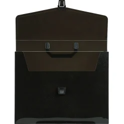 JAM Paper Plastic Portfolio Briefcase with Handles, 12