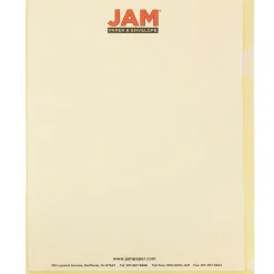JAM Paper® Plastic Sleeves, 9" x 12", Yellow, 600/Pack (2226316991C)