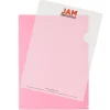 JAM Paper Plastic Sleeves, 9" x 12", Red, 12/Pack (2226316989)