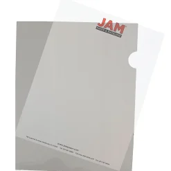 JAM Paper® Plastic Sleeves, 9" x 12", Smoke Gray, 12/Pack (2226316990)