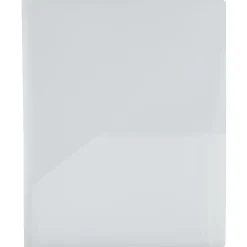 JAM Paper 6-Pocket Heavy Duty Plastic Folders, Clear, 2/Pack (389MP6cl)