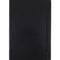 JAM Paper Pocket Notebook, 5.875" x 8.5", Narrow Ruled, 100 Sheets, Black (340526600)