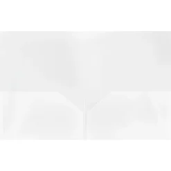 JAM Paper POP 2-Pocket Plastic Presentation Folder, Clear, 6/Pack (382ECLDD)