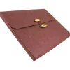 JAM Paper Portfolio Case with Drawstring Closure, Rainforest Burgundy (371679)