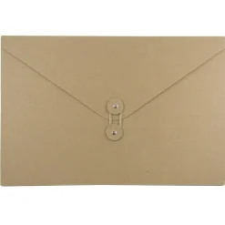 JAM Paper Portfolio Case with Drawstring Closure, Natural Brown (2008 201)