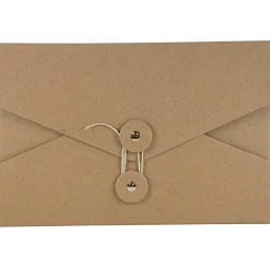 JAM Paper Portfolio Case with Drawstring Closure, Brown (3036KRAFT)