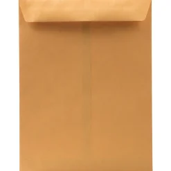 JAM Paper Premium Kraft Catalog Envelope, 10" x 13", Brown Kraft Manila, 100/Pack (V018286)
