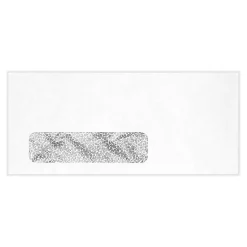 JAM Paper Security Tinted #9 Booklet Envelopes, 3 7/8" x 8 7/8", White, 50/Pack (61549-50)