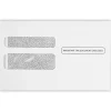 JAM Paper Security Tinted Booklet Envelope 5 3/4" x 9 1/4", White, 50/Pack (7485-W2-50)