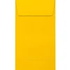 JAM Paper Self Seal #5 1/2 Coin Envelopes, 3 1/8" x 5 1/2", Sunflower Yellow, 50/Pack (LUX-512CO-12-50)