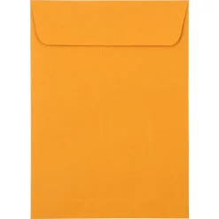 JAM PAPER Self Seal Catalog Envelopes, 5 1/2" x 7 1/2", Brown Kraft Manila, 100/Pack (400238465D)