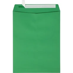 JAM Paper Self Seal Catalog Envelope, 9" x 12", Holiday Green, 500/Pack (FE-7280-12-500)