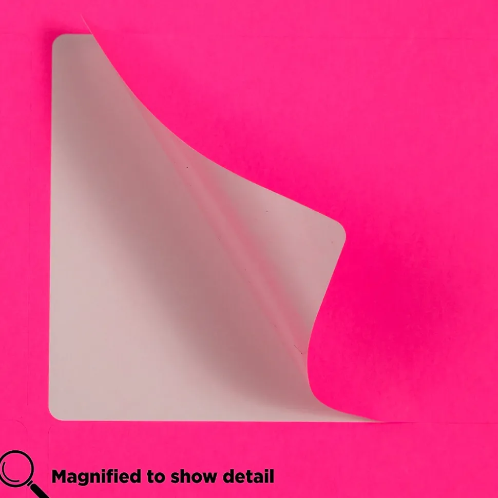 JAM Paper Shipping Labels, 3 1/3" x 4", Neon Pink, 6 Labels/Sheet, 20 Sheets/Pack (354328046)