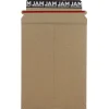 JAM Paper® Stay-Flat Photo Mailer Stiff Envelopes with Self-Adhesive Closure, 6 x 8, Brown Kraft, Sold Individually (8866640)