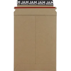 JAM Paper® Stay-Flat Photo Mailer Stiff Envelopes with Self-Adhesive Closure, 6 x 8, Brown Kraft, Sold Individually (8866640)
