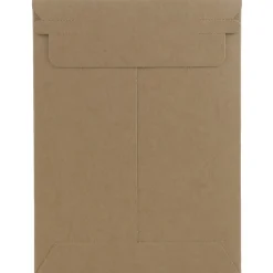 JAM Paper® Stay-Flat Photo Mailer Stiff Envelopes with Self-Adhesive Closure, 6 x 8, Brown Kraft, Sold Individually (8866640)