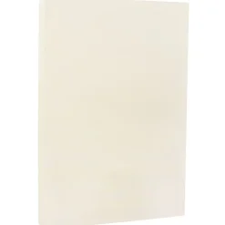 JAM Paper Strathmore 80 lb. Cardstock Paper, 8.5" x 14", Ivory White Wove, 50 Sheets/Pack (17428906)