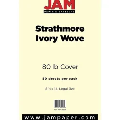 JAM Paper Strathmore 80 lb. Cardstock Paper, 8.5