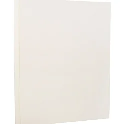 JAM Paper Strathmore 80 lb. Cardstock Paper, 8.5" x 11", Natural White, 250 Sheets/Ream (301015B)