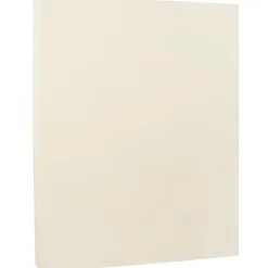 JAM Paper Strathmore 80 lb. Cardstock Paper, 8.5" x 11", Ivory, 50 Sheets/Pack (301125)