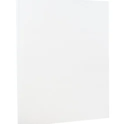 JAM Paper Strathmore 80 lb. Cardstock Paper, 8.5" x 11", Bright White, 50 Sheets/Pack (301005)