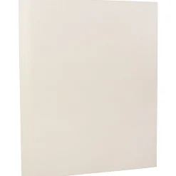 JAM Paper Strathmore 80 lb. Cardstock Paper, 8.5" x 11", Natural White, 50 Sheets/Pack (301115)