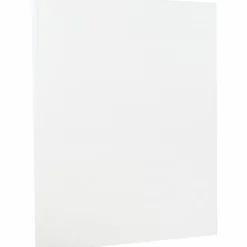 JAM PAPER Strathmore Cardstock, 88lb, Bright White Laid, 100/pack (301005G)