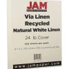 JAM Paper® Strathmore 24lb Paper, 8.5 x 11, Natural White Linen, 100 Sheets/Pack (143530)