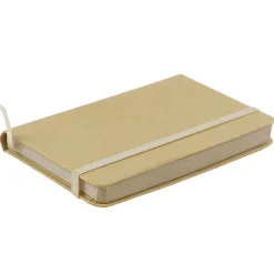 JAM Paper 1-Subject Pocket Notebook, 3.75" x 5.625", Narrow Ruled, 100 Sheets, Natural Kraft (340526603)