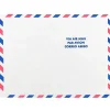 JAM Paper Tear-Proof Tyvek Open End Catalog Envelopes, 9" x 12", White Airmail, 50/Pack (2131102C)