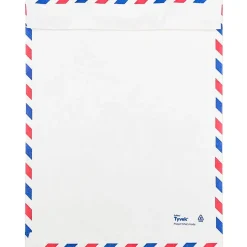 JAM Paper Tear-Proof Tyvek Open End Catalog Envelopes, 9" x 12", White Airmail, 50/Pack (2131102C)