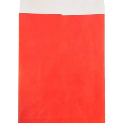 JAM Paper Tyvek Open End Open End #13 Catalog Envelope, 10" x 13", Red, 10/Pack (V021383B)