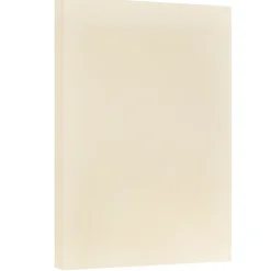 JAM Paper® Vellum Bristol 67lb Cardstock, 11 x 17 Tabloid Coverstock, Ivory, 50 Sheets/Pack (16932837)