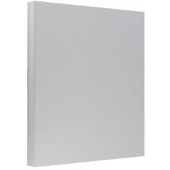 JAM Paper® Vellum Bristol 110lb Index Colored Cardstock, 8.5 x 11 Coverstock, Grey, 50 Sheets/Pack (16932846)