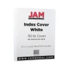 JAM Paper Vellum Bristol 110 lb. Cardstock Paper, 8.5" x 11", White Vellum Bristol, 50 Sheets/Pack (169855)