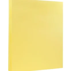JAM Paper Vellum Bristol 67 lb. Cardstock Paper, 8.5" x 11", Canary Yellow, 50 Sheets/Pack (169822)