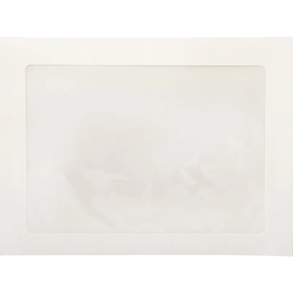 JAM Paper Window Envelope, 9" x 12", White, 100/Pack (0223932B)