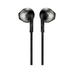 JBL TUNE 205 Stereo Earbud Headphones, Black (JBLT205BLKAM)
