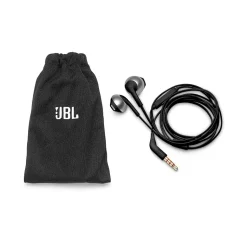 JBL TUNE 205 Stereo Earbud Headphones, Black (JBLT205BLKAM)