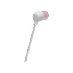 JBL TUNE 125BT Wireless Bluetooth Stereo In-Ear Headphones, White (JBLT125BTWHTAM)