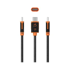 j5create 5.9' USB C to USB C Power Cable, Male to Male, Black (JUCX25L18)