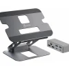 j5create 11.4" x 8.9" Aluminum Multi-Angle Dual-HDMI Docking Stand, Space Gray/Silver (JTS427)