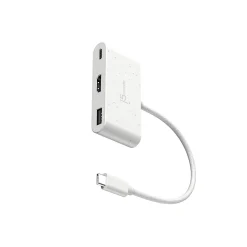 j5create Eco-Friendly 3-Port USB-C Hub, White (JCA379EW)