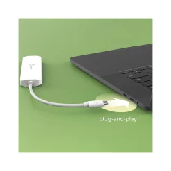 j5create Eco-Friendly 4-Port USB Type-C Hub, Pure White (JCH345EW)