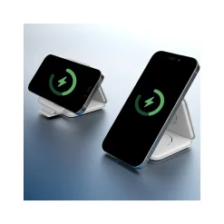 j5create Magnetic Wireless 3-in-1 Charging Station, White (JUPW3215)