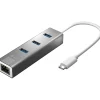 j5create 3-Port USB Type-C Hub, Space Gray (JCH474)