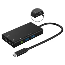 j5create 6-Port USB-C Hub, Black (JVA01)