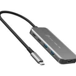 j5create 5-Port USB-C Hub, Space Gray (JCH453)